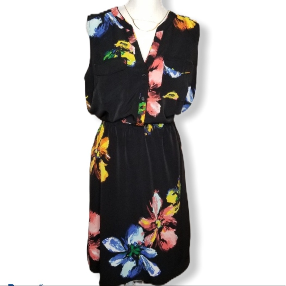 Mossimo floral waist tie with belt dress